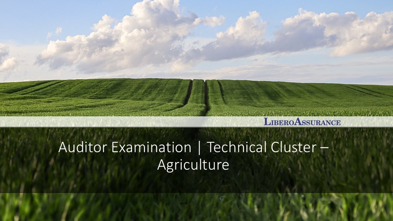 Auditor Examination | Technical Cluster - Agriculture